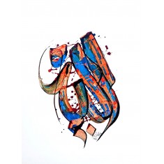 Abdul Rasheed, 22 x 28 Inch, Mixed Media On Paper, Calligraphy Painting, AC-AR-035